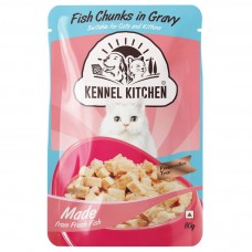 Kennel Kitchen Cat Treats Fish Chunks In Gravy 80 Gm